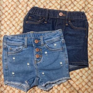 Old Navy Denim Kids Shorts Set 18-24 months